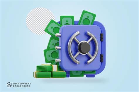 Premium Psd 3d Safety Locker Safe Box Icon Vector Illustration