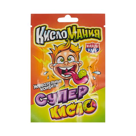 Жевательные конфеты 'Кисломания',13г