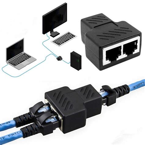 Cable Adaptador Divisor De Red Rj Neyouke Rj Macho A Hembras