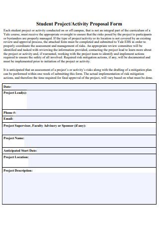 Sample Activity Proposal In Pdf Ms Word