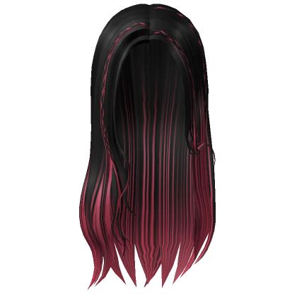 Y2K Diva Hair With Braid Strands Black Hot Pink Roblox