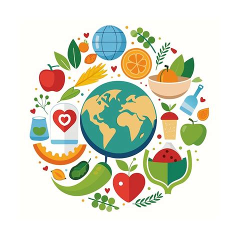 Premium Vector World Food Day Concept Illustration