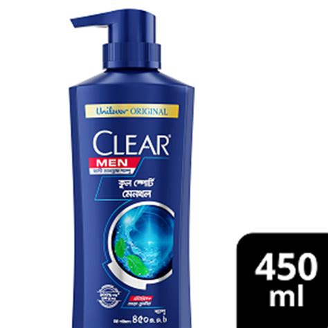 Clear Men Shampoo Cool Sport Menthol Anti Dandruff 450ml Bd