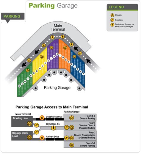 Airport Parking Garage Map Port Of Seattle