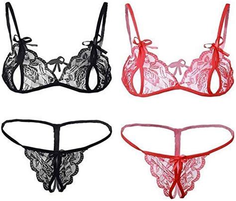 Buy Beera Women S Lingerie Set Black And Red Free Size At Amazon In