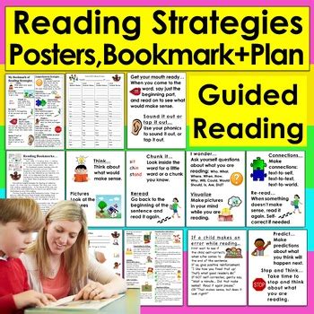 Reading Strategies Posters Bookmark Lesson Plan For Guided Reading