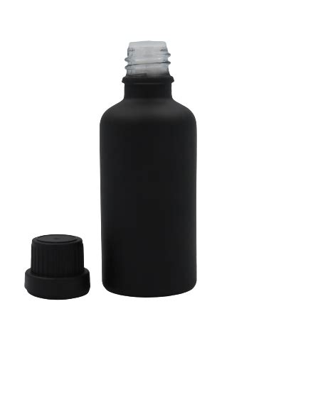 Ml Matte Black Glass Bottles With Mm Dripper Insert And Tamper