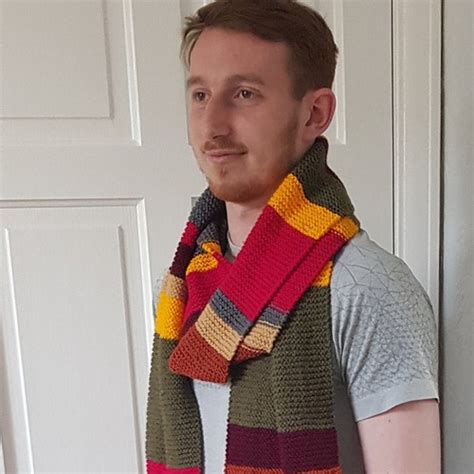 Dr Who Scarf 4th Doctor Scarf Tom Baker Scarf Season 12 - Etsy