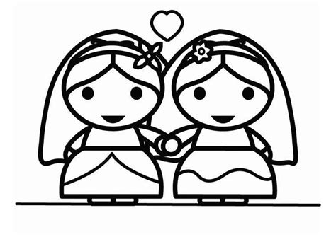 Disegno Da Colorare Matrimonio Gay Tra Donne Holebi Disegni Da Colorare E Stampare Gratis
