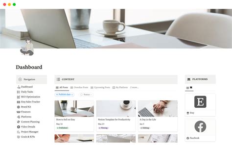 Dashboard Template | Notion Marketplace