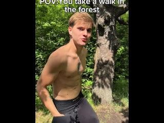 BalkanTwink POV你在森林里散步 Pornhub Gay