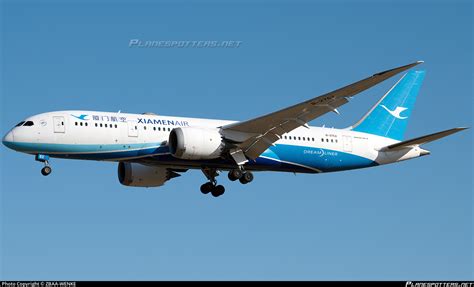 B 2762 Xiamen Airlines Boeing 787 8 Dreamliner Photo By ZBAA WENKE ID