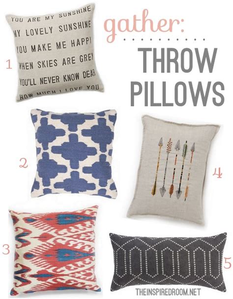 Gather: Modern Throw Pillows - The Inspired Room