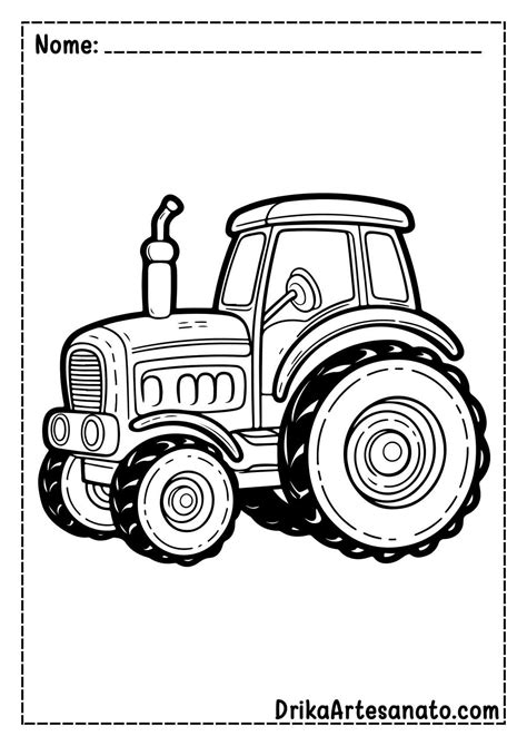 Desenhos De Trator Para Colorir - 9