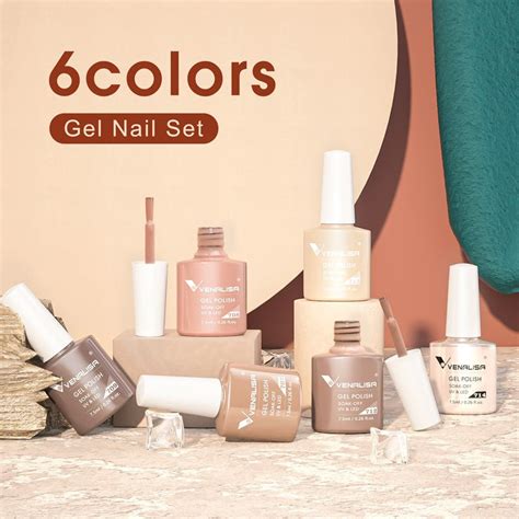 Classic Nude Venalisa 6 Colors Gel Polish Set