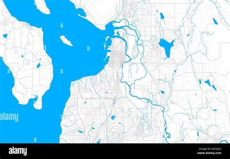 Everett Washington Map Stock Vector Images Alamy