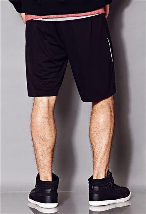 21men Striped Athletic Shorts In Black For Men Lyst