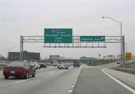 WB I-88 one mile from I-355.