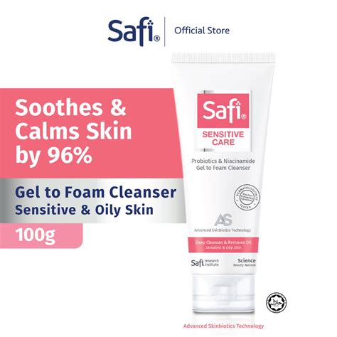 Safi Sensitive Care Probiotics Niacinamide Foaming Cleanser G