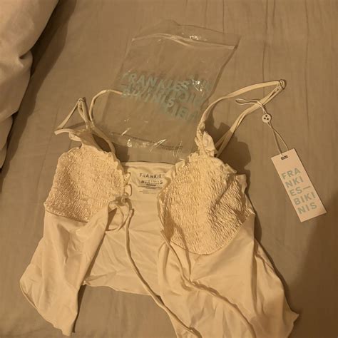 Frankies Bikinis Penelope Ruffle Tankini Bikini Top Depop