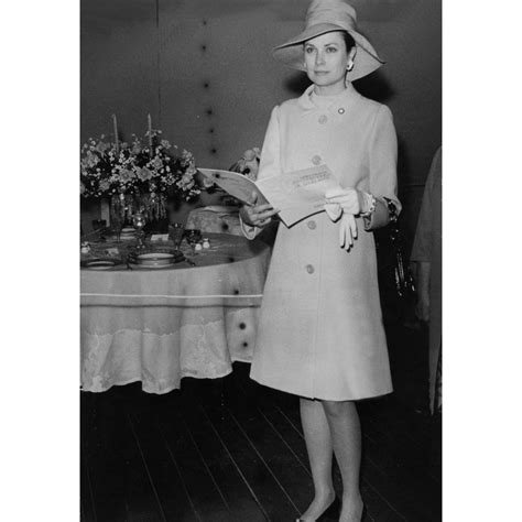 Grace Kelly Wearing A Wide Brim Hat And Coat Photo Print