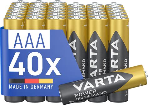 Varta Batterie Aa Confezione Da Pile Power On Demand Alcaline