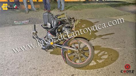 Provoca Accidente Motociclista Ebrio En Tantoyuca Diario La Voz De