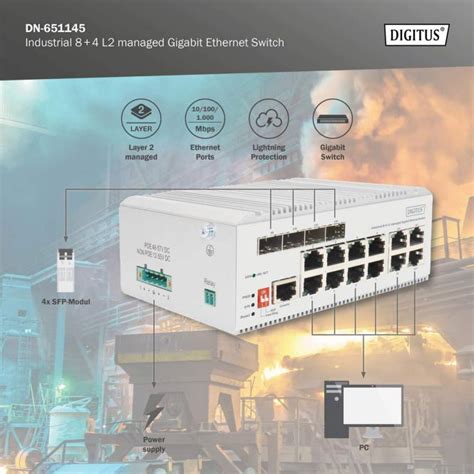 Digitus By Assmann Shop Industrial L Managed Gigabit Ethernet Switch