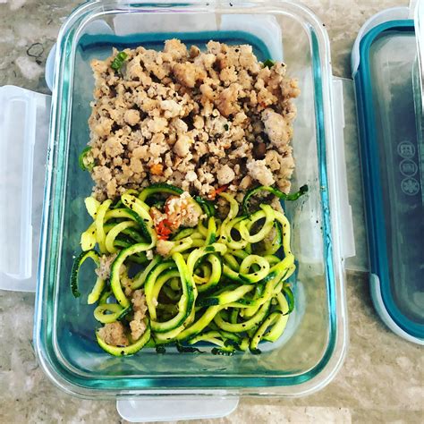 Low Carb Spiral Zucchini Ground Turkey Low Carb Food Carbs