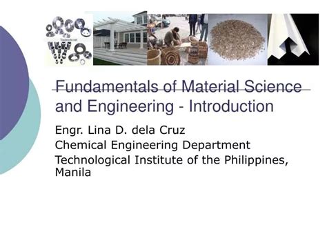 Ppt Fundamentals Of Material Science And Engineering Introduction