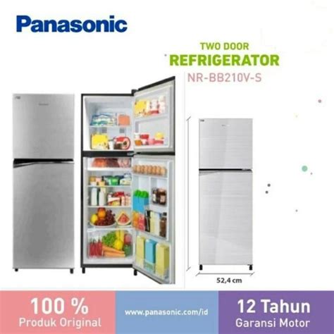 Jual Kulkas Panasonic NR BB210VH 2 Pintu EcoNavi Inverter Shopee