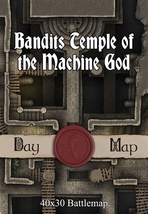 X Battlemap Bandits Temple Of The Machine God Seafoot Games