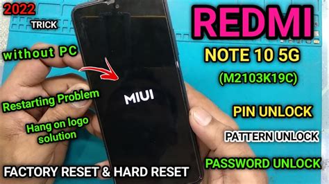 Redmi Note 10 5g Restarting Problem Hard Reset Redmi Note 10 5g Redmi