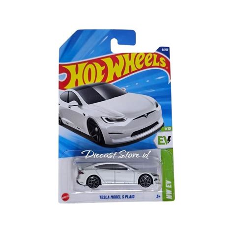 Jual Hot Wheels Tesla Model S Plaid Putih Hw Ev Shopee Indonesia