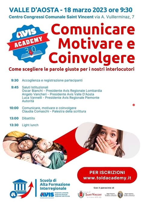 Scuola Di Alta Formazione Avis CSV Valle D Aosta