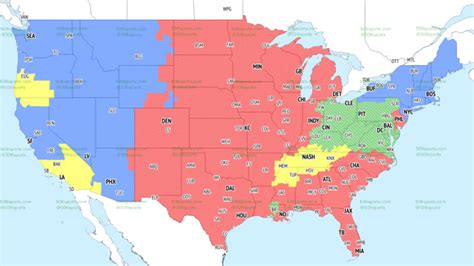 NFL Coverage Map 2023 TV Schedule Week 2