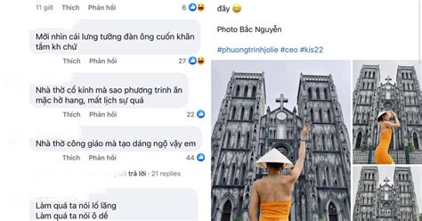 Bị chê trách gay gắt sau khi tung bộ ảnh ở nhà thờ Lớn Hà Nội Phương Trinh Jolie lập tức phân