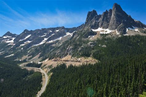 Highway 20, Washington State in July Stock Image - Image of beautiful ...