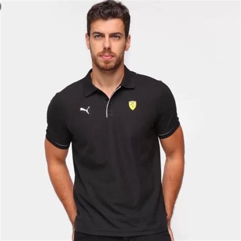 Puma Scuderia Ferrari Race Mens Polo Shirt Shopee Malaysia