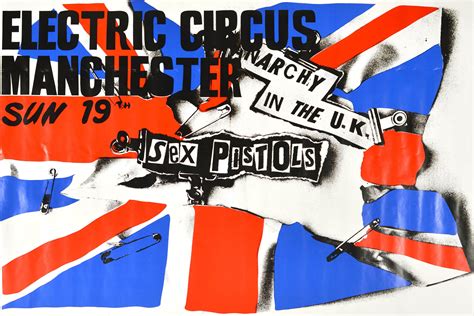 Original Vintage Music Concert Advertising Poster Sex Pistols Anarchy In The Uk For Sale At Stdibs