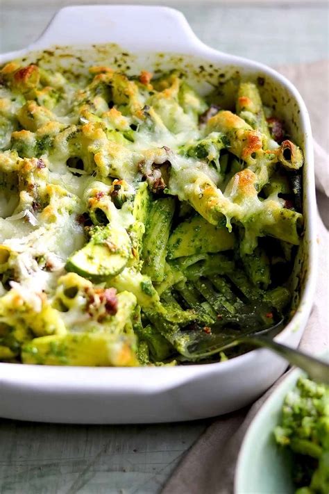 Pesto Pasta Bake With Sun Dried Tomatoes The Last Food Blog