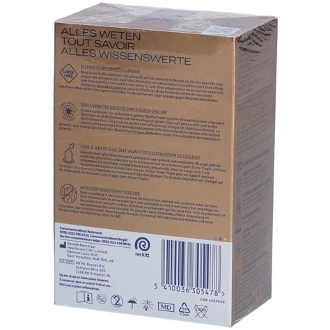 Durex Nude Pr Servatifs Sans Latex Sensation Peau Contre Peau Pc S Redcare Pharmacie