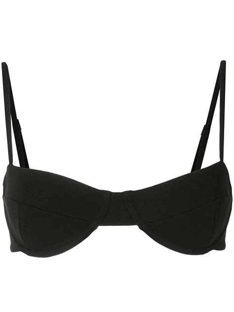 Haight Balconette Style Bikini Top Black FARFETCH UK