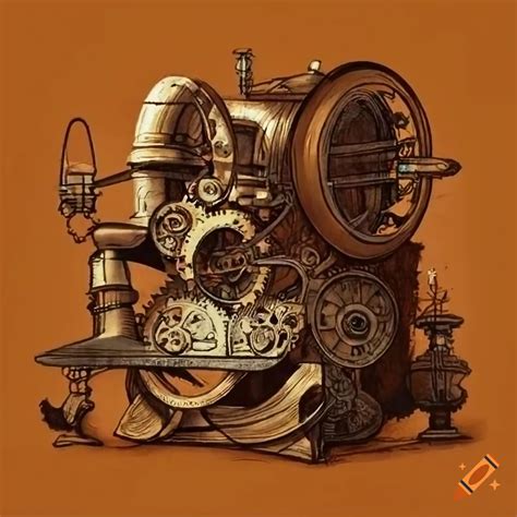 Steampunk Drawing Machinery