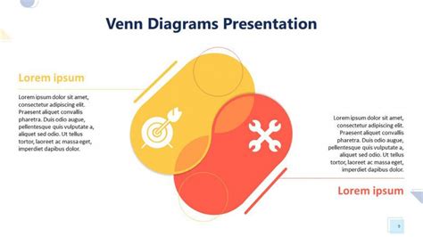 Playful Venn Diagram Free Powerpoint Template