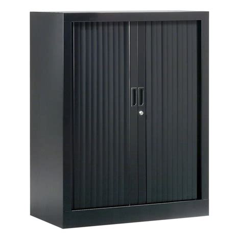 Armoire M Tal Monobloc Rideaux G N Ric H X L Cm Coloris Noir