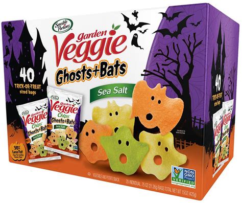 Sensible Portions Garden Veggies Ghosts And Bats Chips Sea Salt 40 X 0