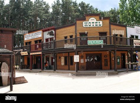 Western Town El Dorado Templin Stock Photo Alamy