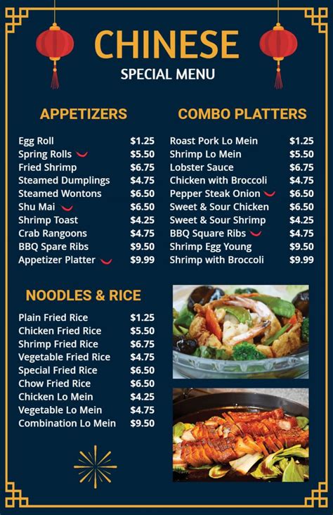 Restaurant Menu Ideas And Examples