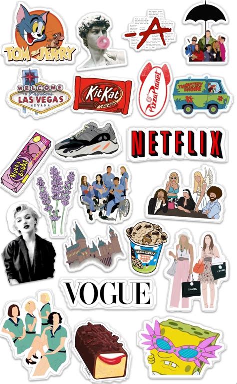 Collage Aesthetic Stickers Phone Cover Stickers Sticker Art